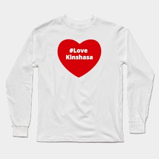 Love Kinshasa - Hashtag Heart Long Sleeve T-Shirt